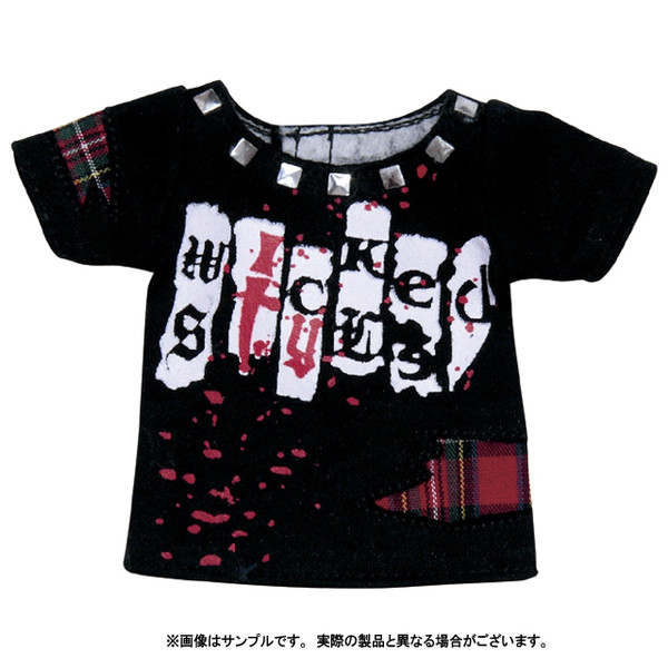 Wicked Style Studded T-Shirt (Black), Azone, Accessories, 1/6, 4571117009089